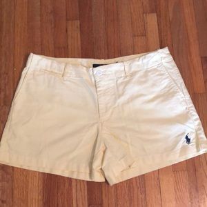 Polo Ralph Lauren yellow cotton shorts size 6